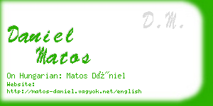 daniel matos business card